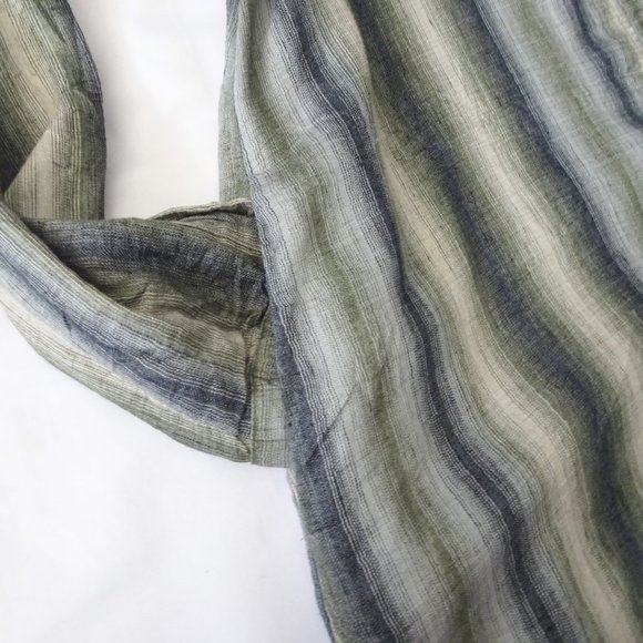 Comrags Striped Gray Midi Shirt Dress - Picture 5 of 6